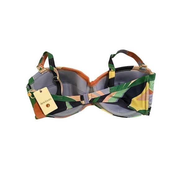 Artesands Women's L'Avana Botticelli Bandeau Beach Bikini Top Size 16 Multi NWT - Picture 5 of 7